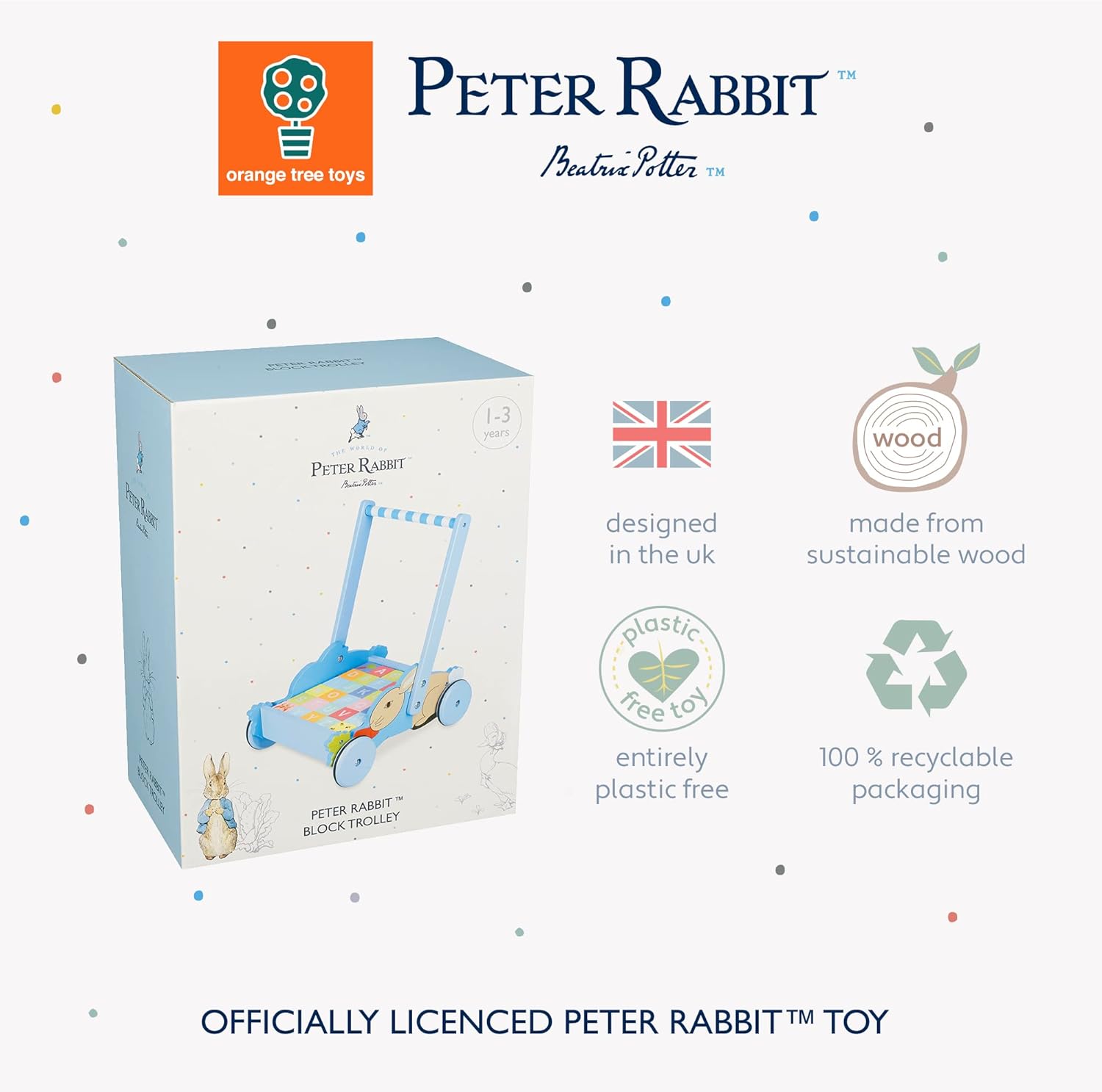 Peter Rabbit  Walker with Blocks