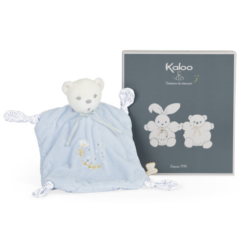 Doudou Knots Bear Comforter - Blue