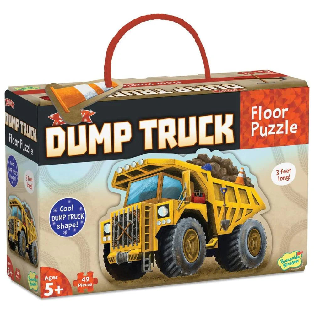 Shiny Dump Truck Floor Puzzle