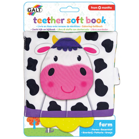 Teether Soft Book - Farm