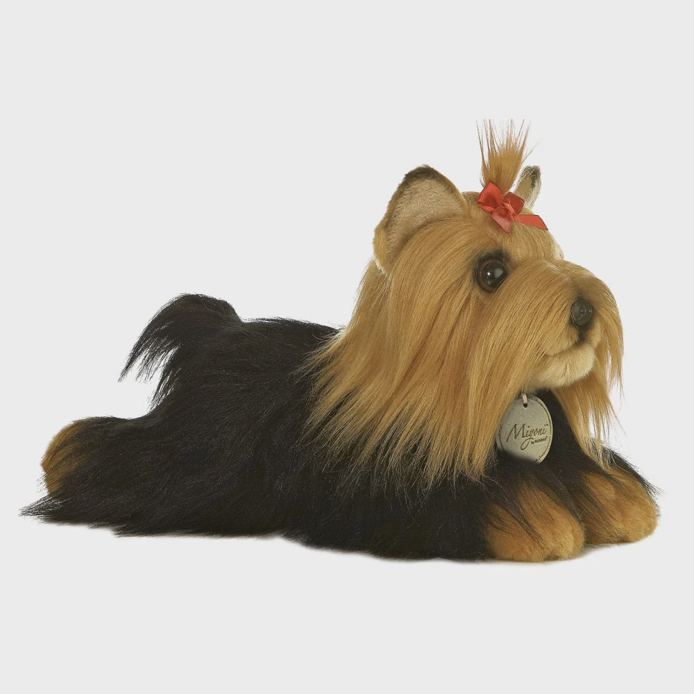 Yorkshire Terrier Dog with Brush 11in