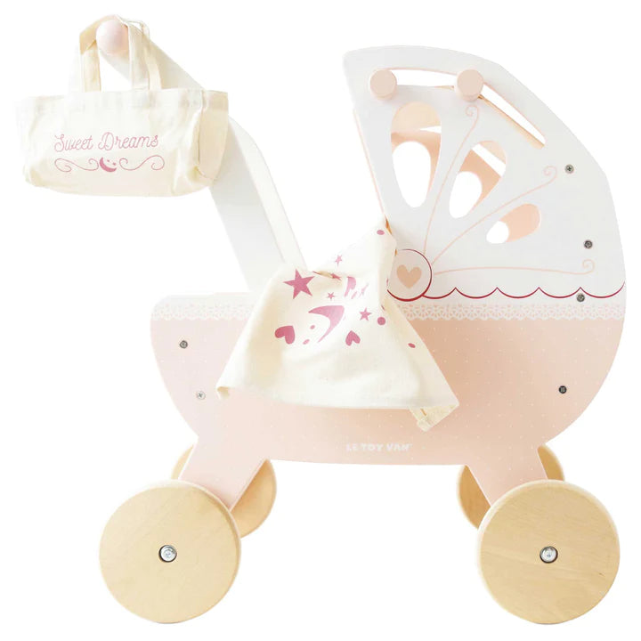 Sweet Dreams Dolls Pram - Pink